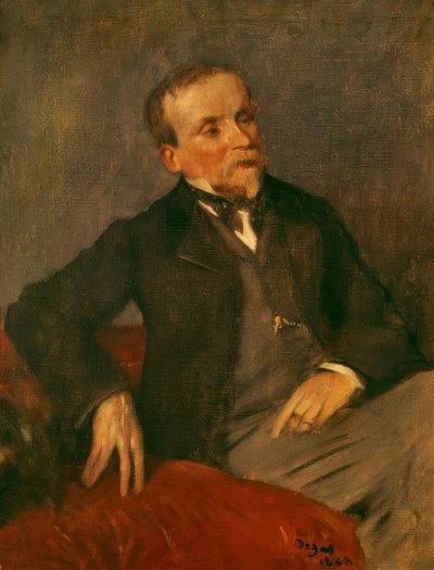 Evariste de Valernes (1816–1897) painter and friend of the artist by Edgar Degas